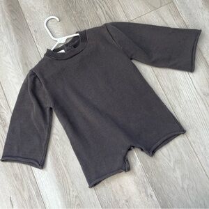 Billie Cotton Romper long sleeve baby Gray (18-24 months) casual comfy lounge
